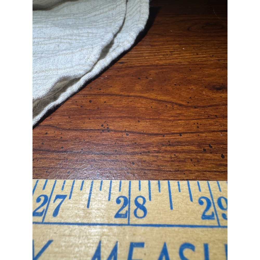 Orvis Large Linen Casual Button Down Long Sleeve Khaki Striped Coastal Preppy - Picture 14 of 16